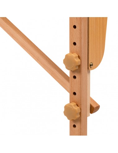 WOODEN FOLDING MASSAGE TABLE COMFORT ACTIV FIZJO LUX 2-SECTIONS 190X70 BLACK  