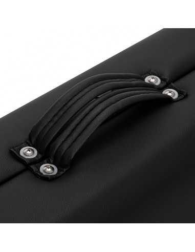 WOODEN FOLDING MASSAGE TABLE COMFORT ACTIV FIZJO LUX 2-SECTIONS 190X70 BLACK  