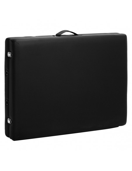 WOODEN FOLDING MASSAGE TABLE COMFORT ACTIV FIZJO LUX 2-SECTIONS 190X70 BLACK  