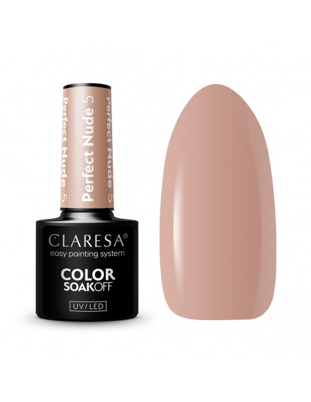 CLARESA Hybrid nail polish PERFECT NUDE 5 -5g