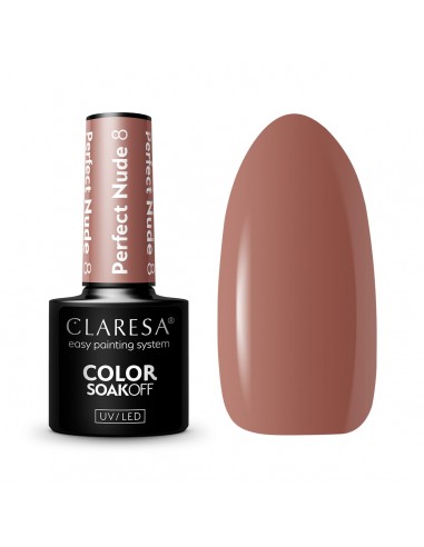 CLARESA Hybrid nail polish PERFECT NUDE 8 -5g
