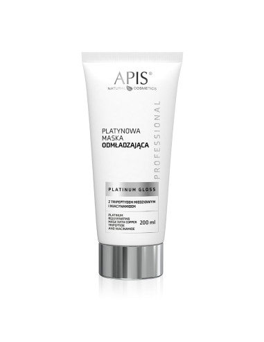 Apis platinum gloss platinum rejuvenating mask with copper tripeptide and niacinamide 200 ml