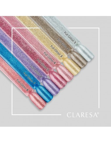 CLARESA FULL GLITTER hybrid polish 8 -5g