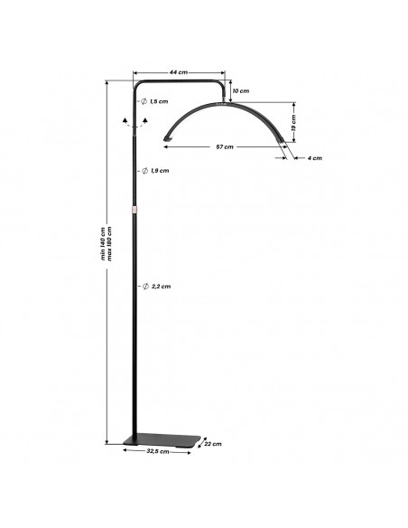 Glow eyelash treatment lamp MX6 black