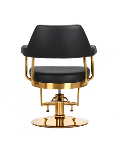 Gabbiano hairdressing chair Granda gold black