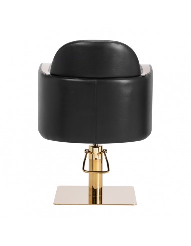 Gabbiano hairdressing chair Malaga gold black