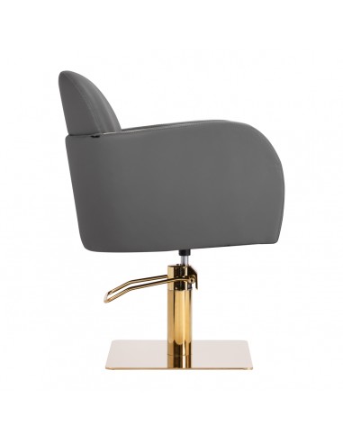 Gabbiano hairdressing chair Malaga gold grey
