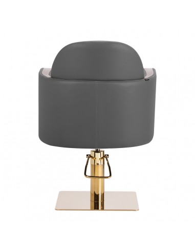 Gabbiano hairdressing chair Malaga gold grey