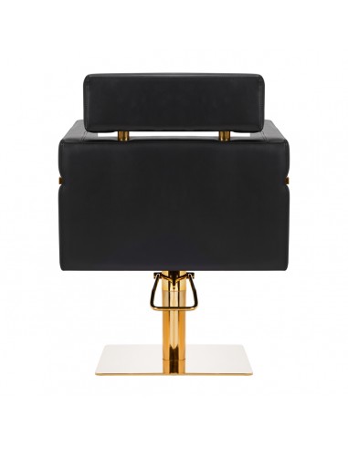 Gabbiano hairdressing chair Toledo gold black