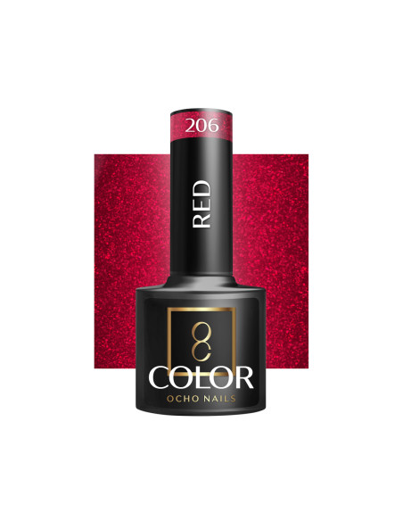 OCHO NAILS Hybrid nail polish red 206 -5 g