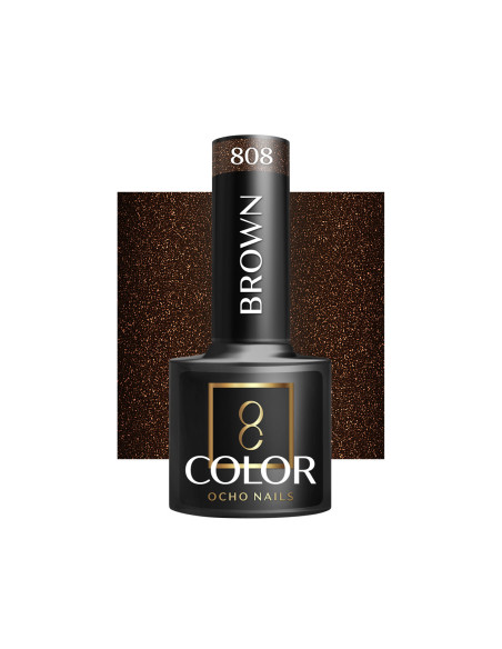 OCHO NAILS Hybrid nail polish brown 808 -5 g