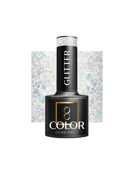 OCHO NAILS Hybrid nail polish glitter G02 -5 g