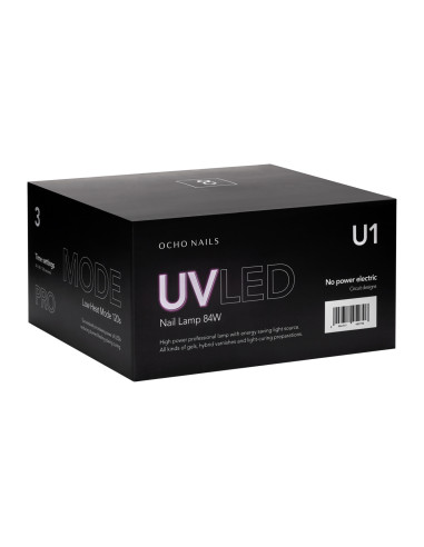 Ocho Nails 8 LED UV lamp black 84W