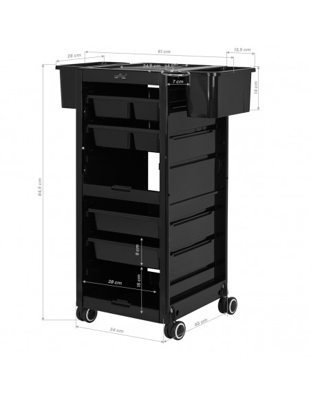 Gabbiano hairdresser's helper 68A black