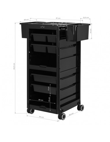 Gabbiano hairdresser's helper 68B black