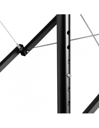 Folding massage table aluminum Activ Fizjo comfort 2 segment pink black aluminum