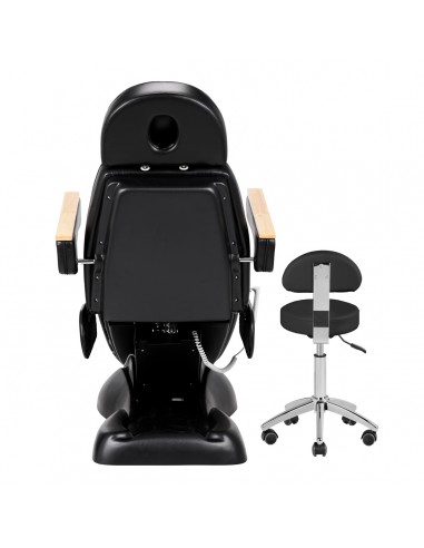 Electric cosmetic chair SILLON Lux 273b + stool 304 black
