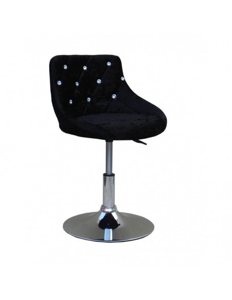 Chair for beauty salon. Chair for hairdresser. Chair for nail salon. Chair Black velour  BFHC931N