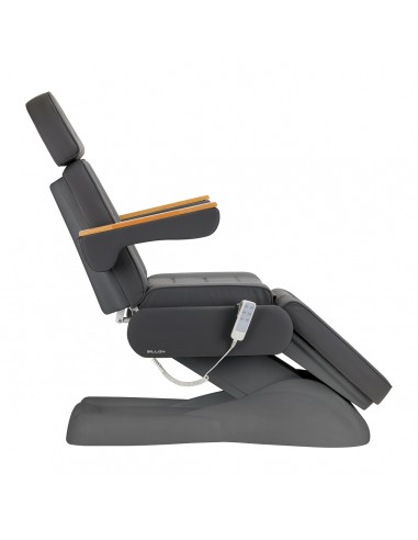 Electric cosmetic chair SILLON Lux 273b 3 actuators gray with gray base