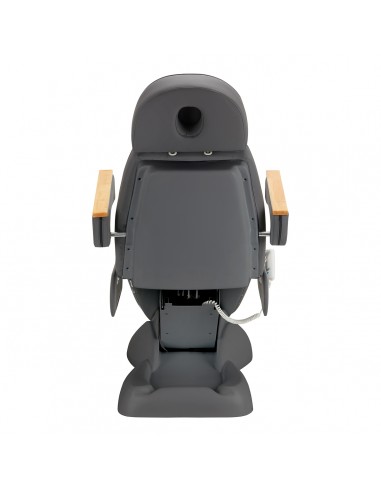 Electric cosmetic chair SILLON Lux 273b 3 actuators gray with gray base