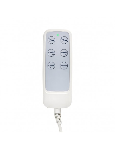 Electric cosmetic chair SILLON Lux 273b 3 actuators gray with gray base