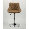 Chair for beauty salon. Chair for hairdresser. Chair for nail salon. Chair Black velour BFHC931N