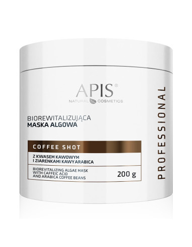Apis Coffee Shot Biorevitalizing algae mask with coffee acid and coffee beans 200 g