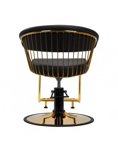 Gabbiano hairdressing chair Lille gold black