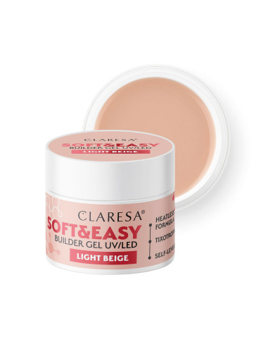 Claresa builder gel Soft&Easy gel light beige 12g  