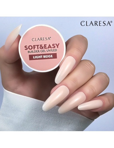 Claresa builder gel Soft&Easy gel light beige 12g  