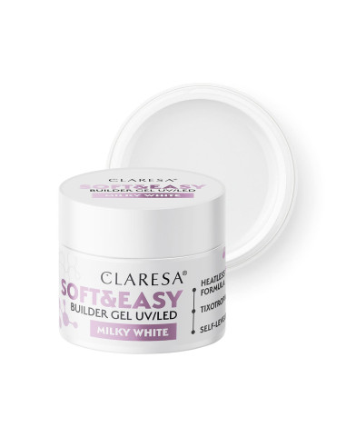 Claresa builder gel Soft&Easy gel milk white 12g