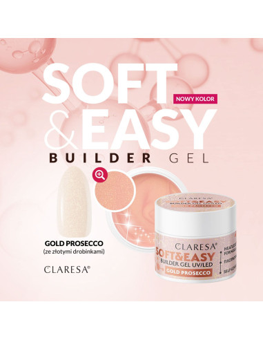 Claresa builder gel Soft&Easy gold prosecco 45g