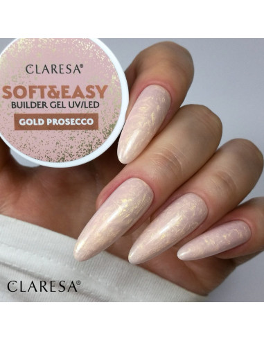 Claresa builder gel Soft&Easy gold prosecco 45g