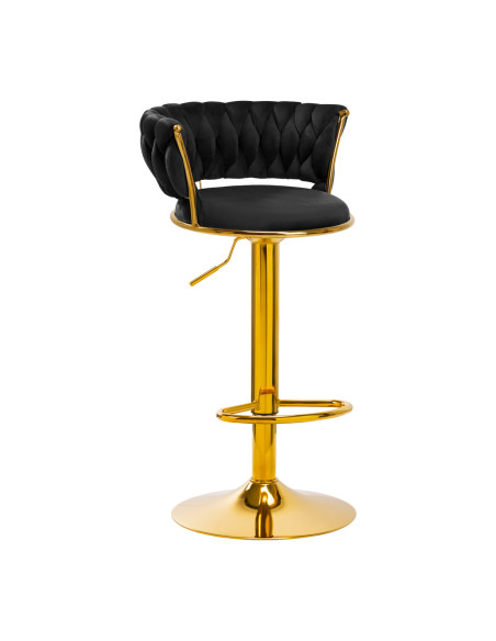 4Rico Bar Hocker QS-B313a black velvet
