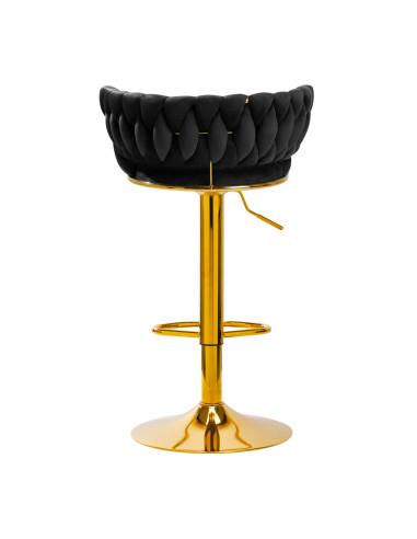 4Rico Bar Hocker QS-B313a black velvet