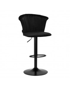 4Rico Bar Hocker QS-B801 black velvet