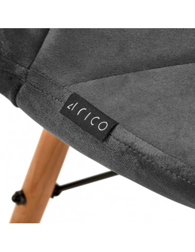 4Rico Cosmetic chair QS-186 gray velvet