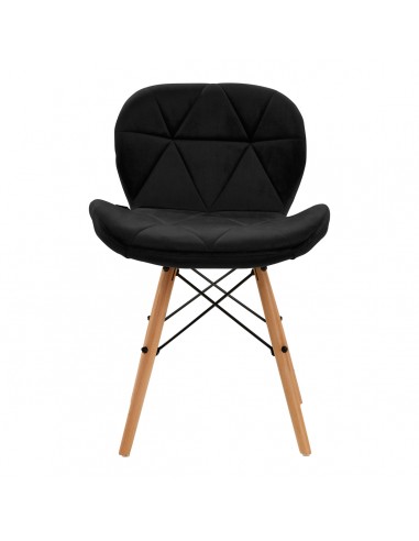 4Rico Cosmetic chair QS-186 black velvet