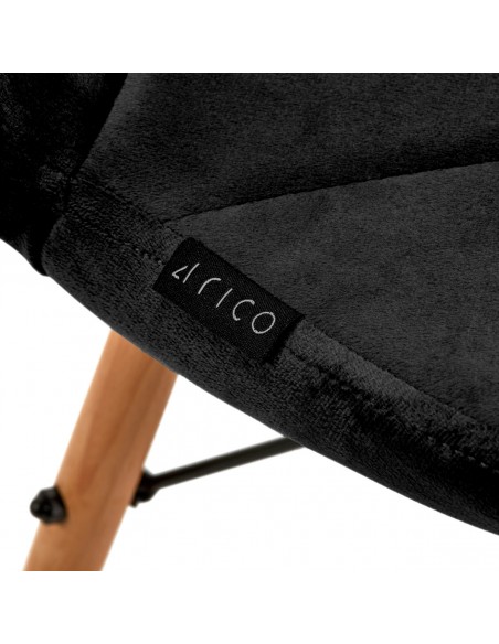 4Rico Cosmetic chair QS-186 black velvet