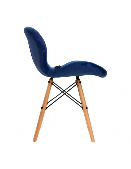 4Rico Cosmetic chair QS-186 navy velvet
