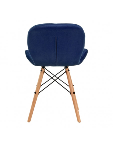 4Rico Cosmetic chair QS-186 navy velvet