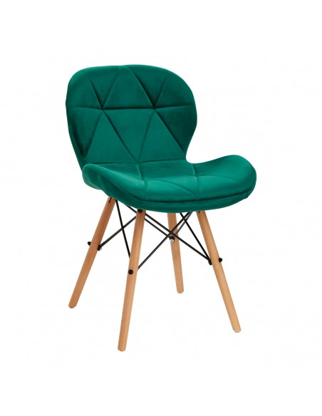 4Rico Cosmetic chair QS-186 green velvet