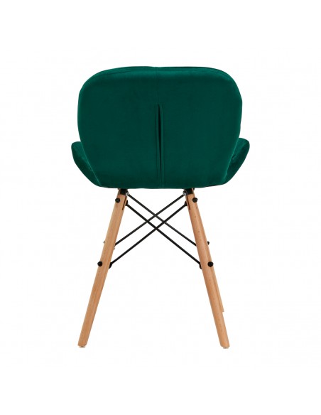 4Rico Cosmetic chair QS-186 green velvet