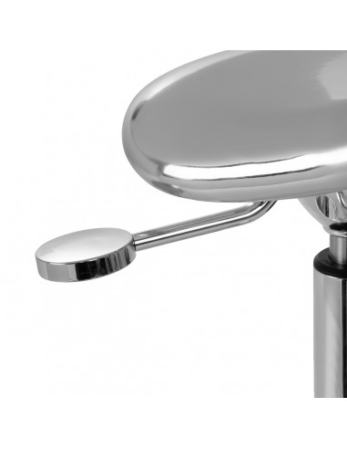 Gabbiano stool Fine Silver