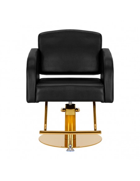 Hairdressing chair Gabbiano Turyn black gold