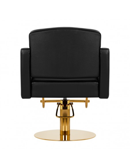 Hairdressing chair Gabbiano Turyn black gold