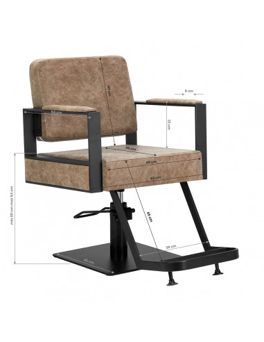 Hairdressing chair Gabbiano Modena old Brown