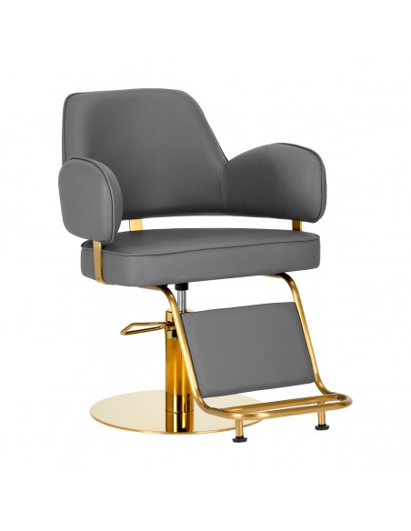 Hairdressing chair Gabbiano Linz NQ Gold Gray