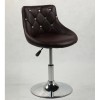 Chair for beauty salon. Chair for hairdresser. Chair for nail salon. Chair Black white BFHC931N