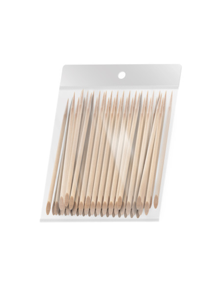 100 pcs. Wooden manicure cuticle sticks 11,5 cm OCHO NAILS